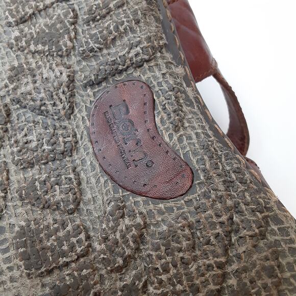 Born Mens Fisherman Sandals Genuine Leather Brown Slip On Shoes Mens 9 Beach - Picture 12 of 12